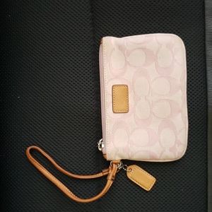 Coach pink Wristlet wallet